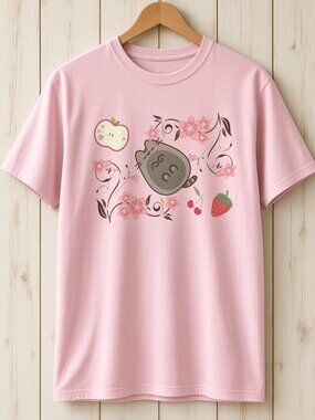 Pusheen Pink Cat T-Shirt